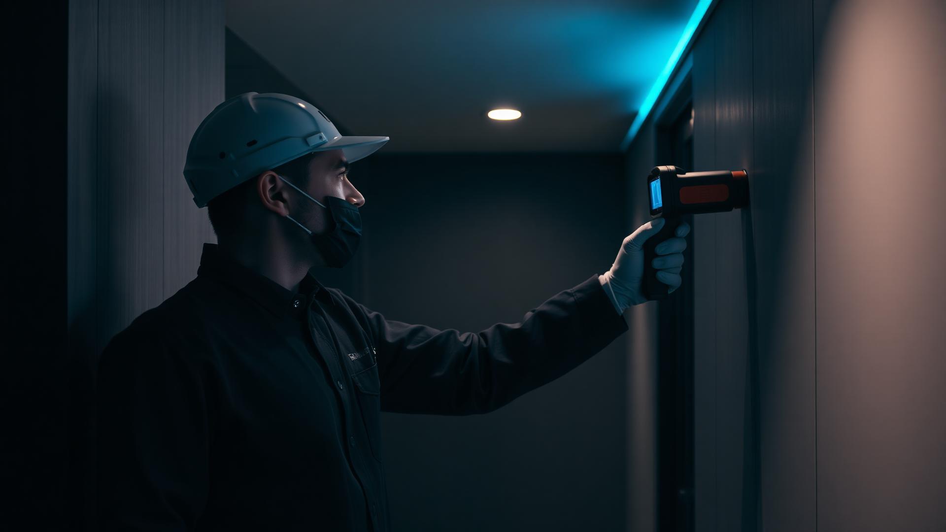 Técnico Norfugas em inspeção termográfica